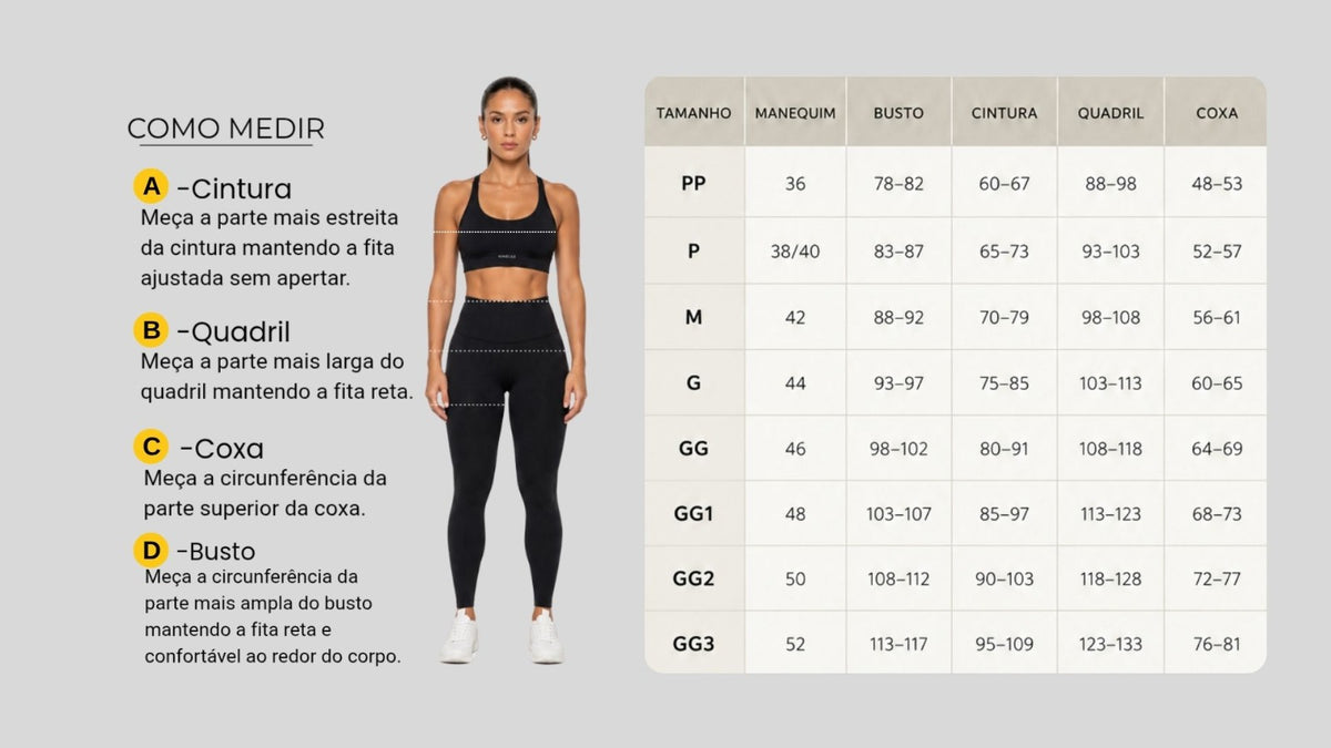 Tabela de Medidas